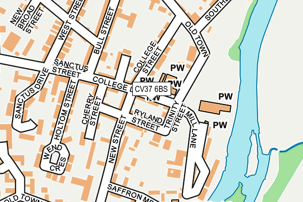 CV37 6BS map - OS OpenMap – Local (Ordnance Survey)