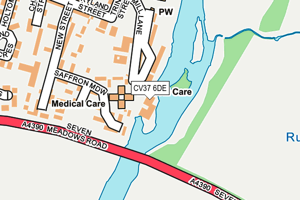 CV37 6DE map - OS OpenMap – Local (Ordnance Survey)