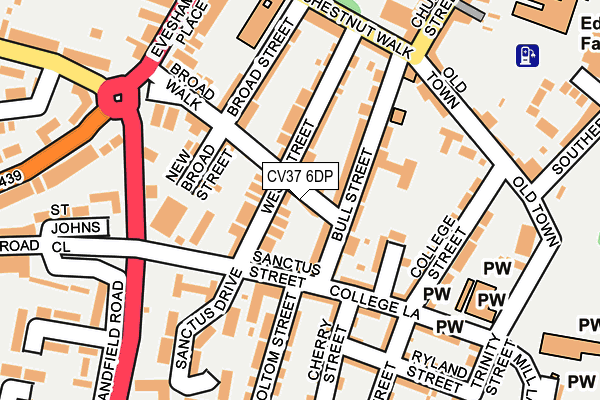 CV37 6DP map - OS OpenMap – Local (Ordnance Survey)