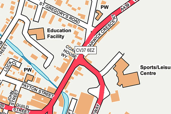 CV37 6EZ map - OS OpenMap – Local (Ordnance Survey)