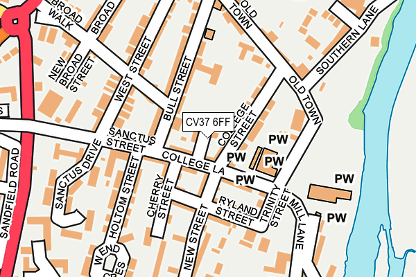 CV37 6FF map - OS OpenMap – Local (Ordnance Survey)