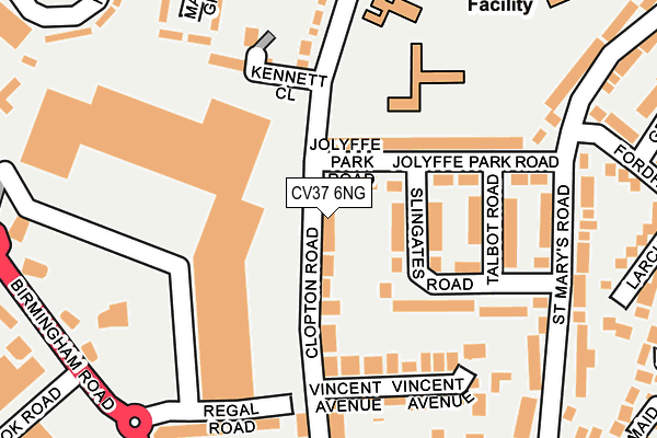 CV37 6NG map - OS OpenMap – Local (Ordnance Survey)