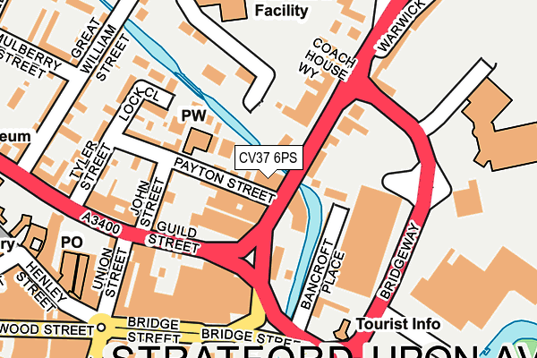 CV37 6PS map - OS OpenMap – Local (Ordnance Survey)