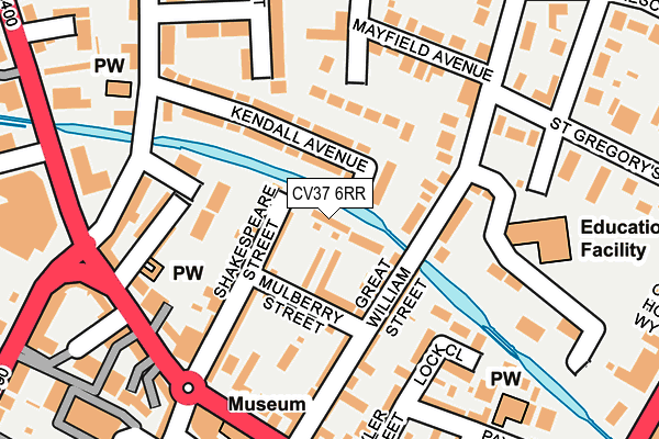 CV37 6RR map - OS OpenMap – Local (Ordnance Survey)