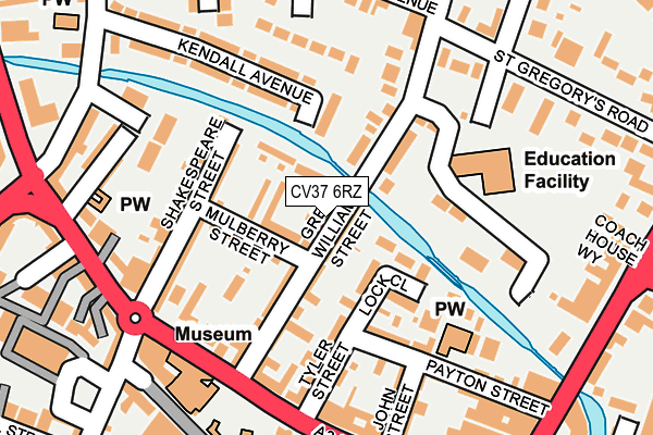 CV37 6RZ map - OS OpenMap – Local (Ordnance Survey)