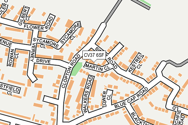 CV37 6SF map - OS OpenMap – Local (Ordnance Survey)