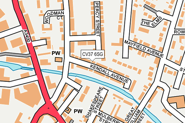 CV37 6SG map - OS OpenMap – Local (Ordnance Survey)