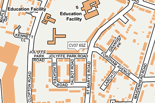 CV37 6SZ map - OS OpenMap – Local (Ordnance Survey)