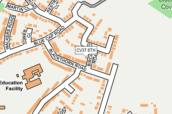 CV37 6TH map - OS OpenMap – Local (Ordnance Survey)