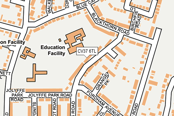 CV37 6TL map - OS OpenMap – Local (Ordnance Survey)