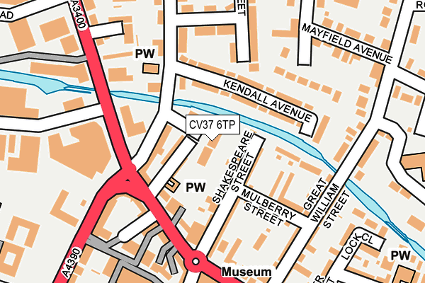 CV37 6TP map - OS OpenMap – Local (Ordnance Survey)