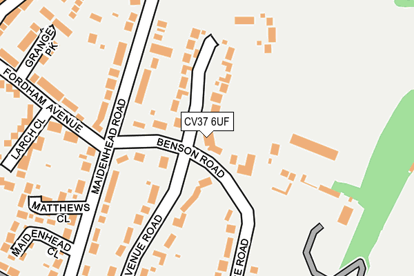 CV37 6UF map - OS OpenMap – Local (Ordnance Survey)