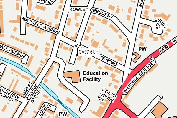 CV37 6UH map - OS OpenMap – Local (Ordnance Survey)