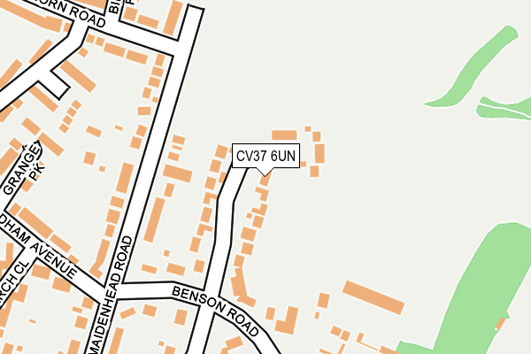 CV37 6UN map - OS OpenMap – Local (Ordnance Survey)