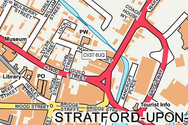 CV37 6UQ map - OS OpenMap – Local (Ordnance Survey)