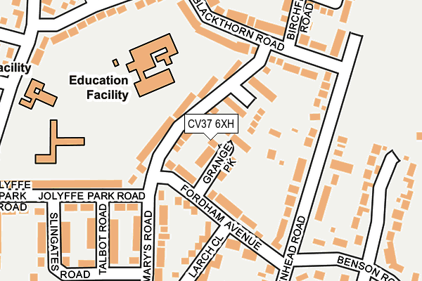 CV37 6XH map - OS OpenMap – Local (Ordnance Survey)