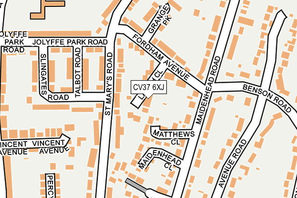 CV37 6XJ map - OS OpenMap – Local (Ordnance Survey)