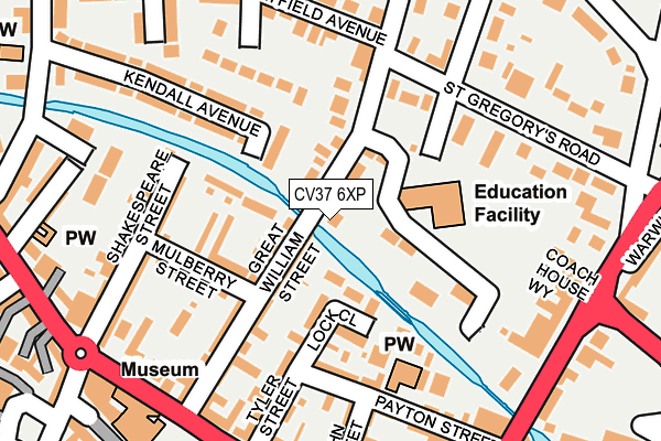 CV37 6XP map - OS OpenMap – Local (Ordnance Survey)