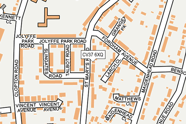 CV37 6XQ map - OS OpenMap – Local (Ordnance Survey)