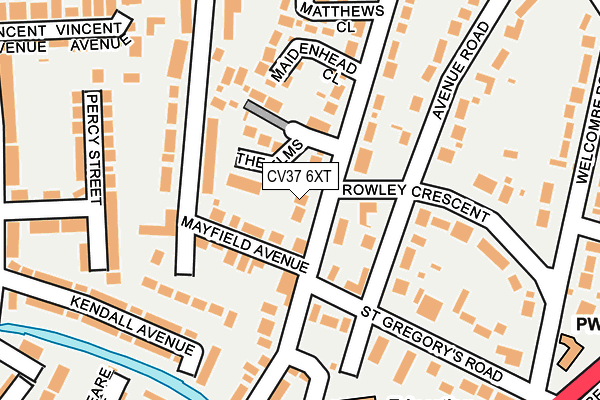 CV37 6XT map - OS OpenMap – Local (Ordnance Survey)