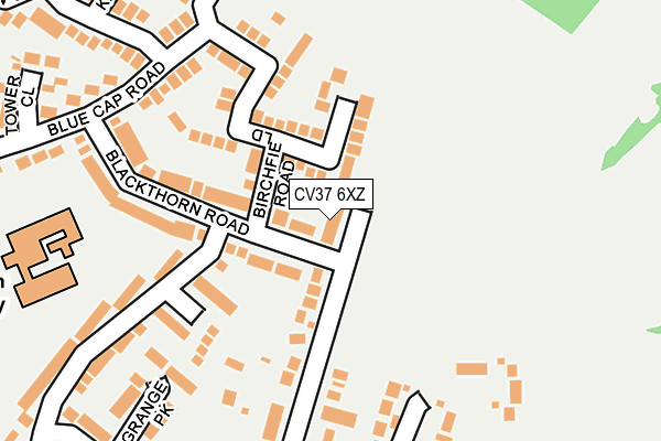 CV37 6XZ map - OS OpenMap – Local (Ordnance Survey)