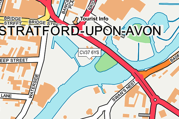 CV37 6YS map - OS OpenMap – Local (Ordnance Survey)