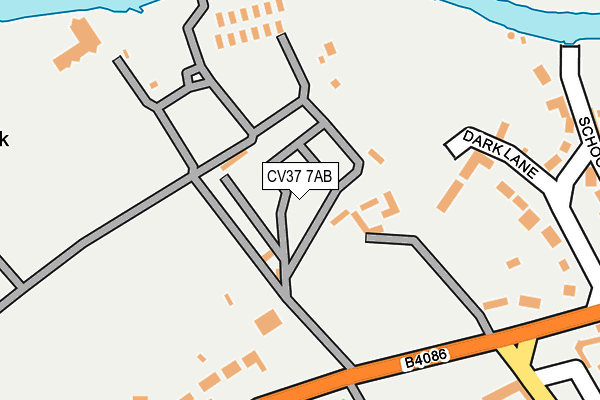 CV37 7AB map - OS OpenMap – Local (Ordnance Survey)