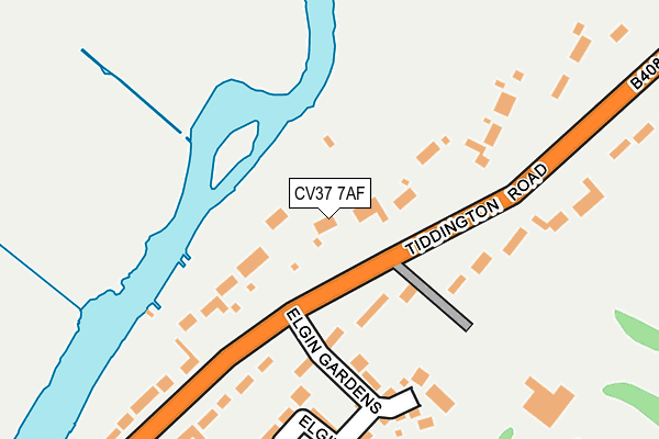 CV37 7AF map - OS OpenMap – Local (Ordnance Survey)