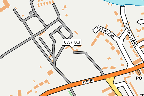 CV37 7AG map - OS OpenMap – Local (Ordnance Survey)