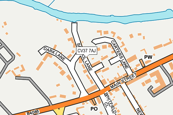 CV37 7AJ map - OS OpenMap – Local (Ordnance Survey)