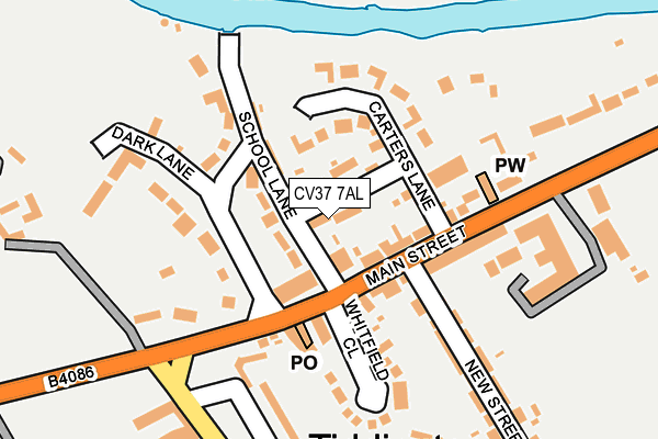 CV37 7AL map - OS OpenMap – Local (Ordnance Survey)