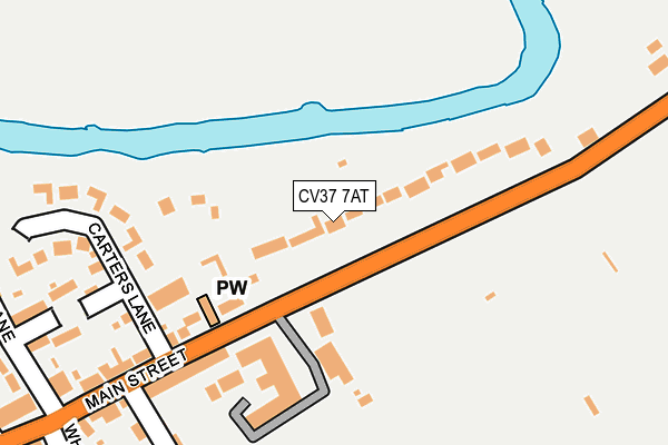 CV37 7AT map - OS OpenMap – Local (Ordnance Survey)