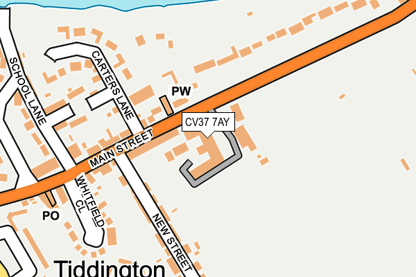 CV37 7AY map - OS OpenMap – Local (Ordnance Survey)