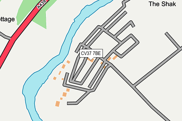 CV37 7BE map - OS OpenMap – Local (Ordnance Survey)