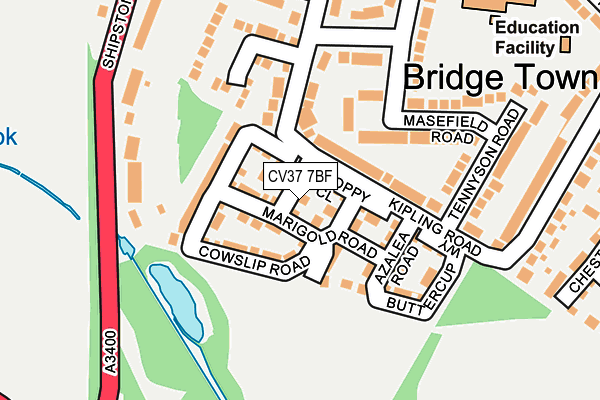 CV37 7BF map - OS OpenMap – Local (Ordnance Survey)