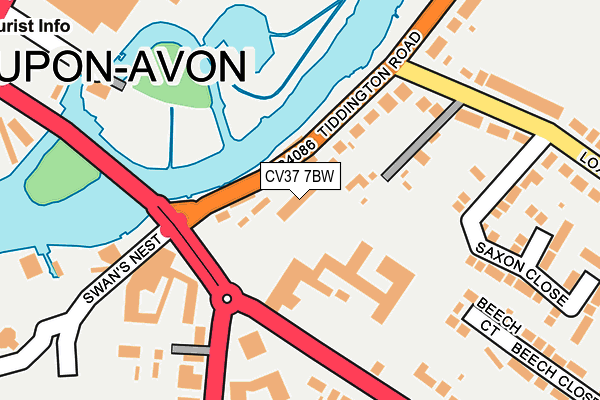 CV37 7BW map - OS OpenMap – Local (Ordnance Survey)