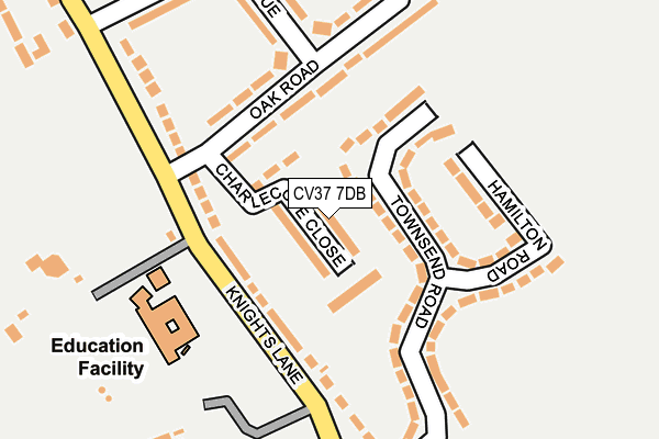 CV37 7DB map - OS OpenMap – Local (Ordnance Survey)