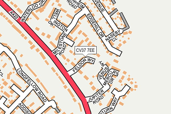 CV37 7EE map - OS OpenMap – Local (Ordnance Survey)