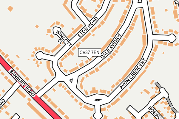 CV37 7EN map - OS OpenMap – Local (Ordnance Survey)