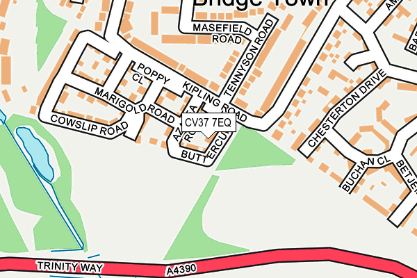 CV37 7EQ map - OS OpenMap – Local (Ordnance Survey)