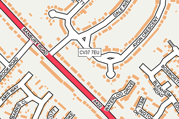 CV37 7EU map - OS OpenMap – Local (Ordnance Survey)