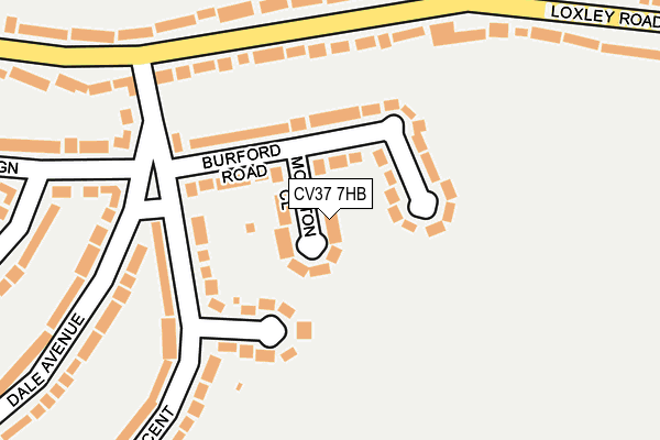 CV37 7HB map - OS OpenMap – Local (Ordnance Survey)