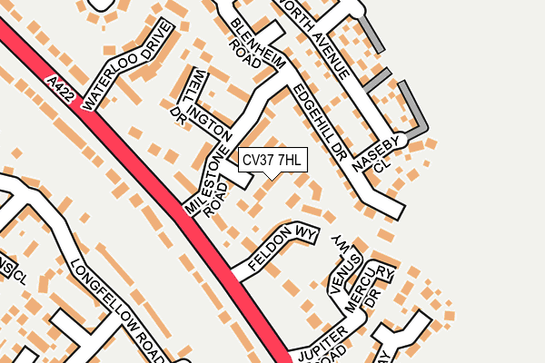 CV37 7HL map - OS OpenMap – Local (Ordnance Survey)