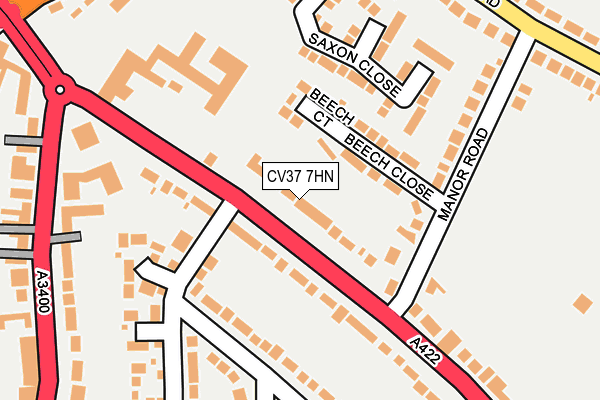 CV37 7HN map - OS OpenMap – Local (Ordnance Survey)