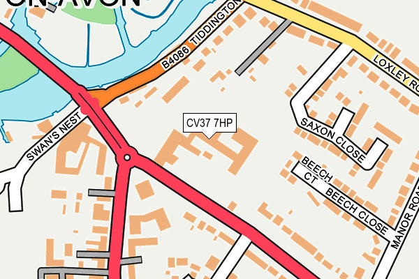 CV37 7HP map - OS OpenMap – Local (Ordnance Survey)