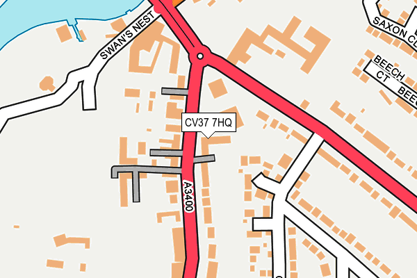 CV37 7HQ map - OS OpenMap – Local (Ordnance Survey)