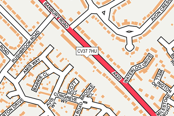 CV37 7HU map - OS OpenMap – Local (Ordnance Survey)