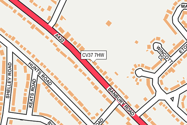 CV37 7HW map - OS OpenMap – Local (Ordnance Survey)