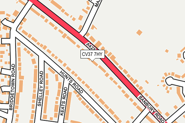 CV37 7HY map - OS OpenMap – Local (Ordnance Survey)