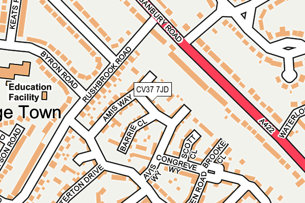 CV37 7JD map - OS OpenMap – Local (Ordnance Survey)